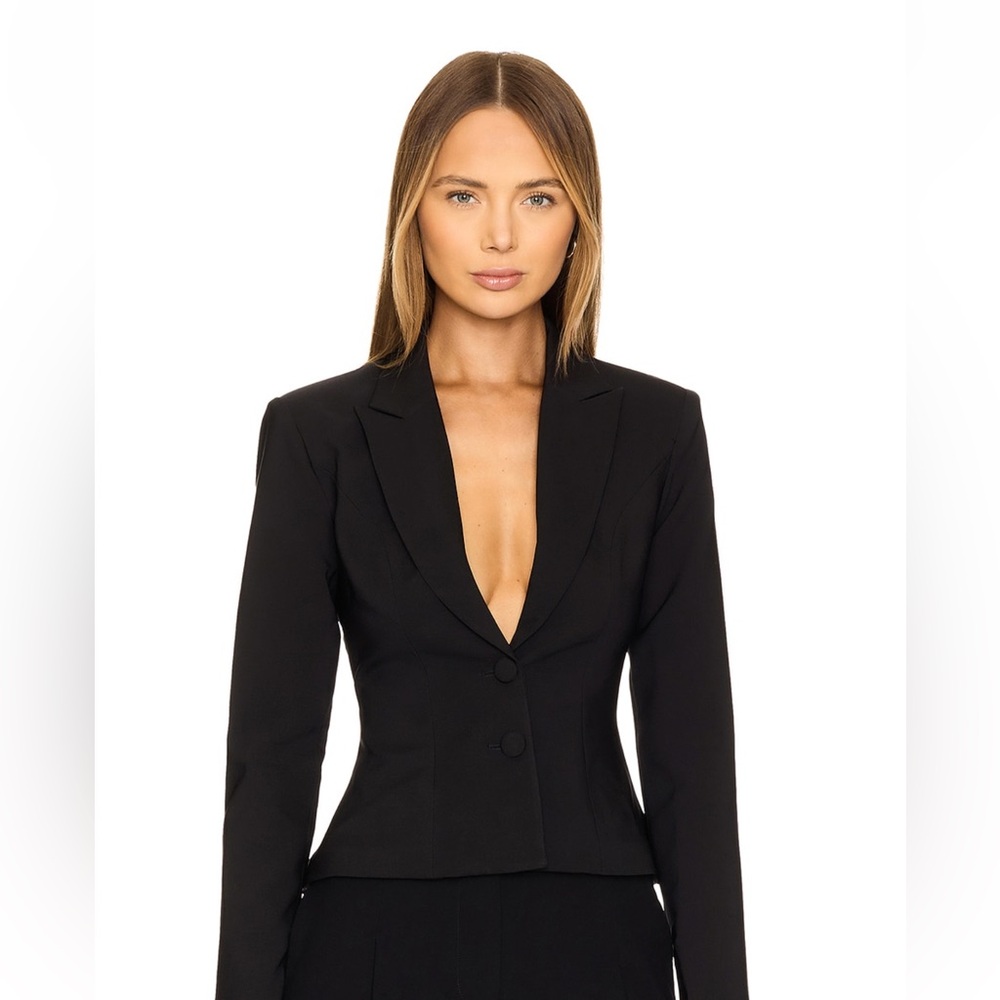 Majorelle Peplum Blazer Top Sz S - Picture 4 of 7